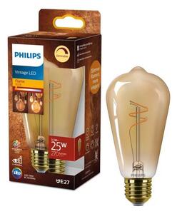 LED stmievateľná žiarovka VINTAGE Philips ST64 E27/3,1W/230V 1800K