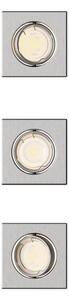 Philips - SADA 3 ks zapustených svietidiel PERIDOT 1xGU10/7W/230V strieborná