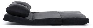 Dizajnová rozkladacia pohovka Wandella 120 cm čierna