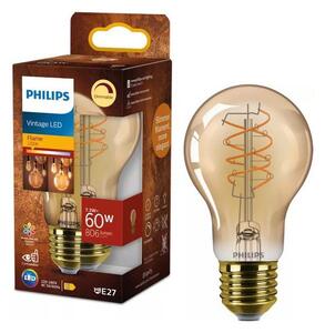 LED Stmievateľná žiarovka VINTAGE Philips A60 E27/7,3W/230V 2200K