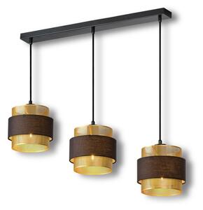 Osram - Závesné svietidlo DECOR HORNET na lanku 3xE27/10W/230V čierna/zlatá