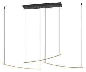 Eglo 902167 - LED stmievateľný luster na lanku VILLEGGI LED/22W/230V 2700/4000/6500K zlatý