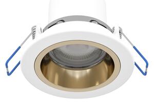 Eglo 902299-LED RGBW stmievateľné dymové podhľadové svietidlo YEBRA-Z LED/4,8W/230V IP44 biela/zlatá