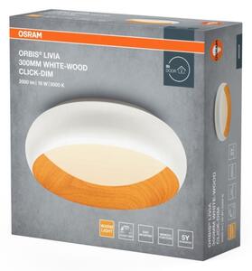 Osram - LED stmievateľné stropné svietidlo ORBIS LIVIA LED/16W/230V pr. 30 cm biela/hnedá