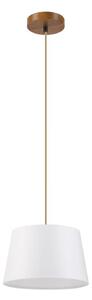 Luster na lanku AIDA 1xE27/60W/230V pr. 25 cm dub/hnedá/biela