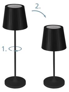 Eglo 75794 - Vonkajšia stmievateľná stolová LED lampa CABOZO LED/3,8W/5V 2000 mAh IP44 čierna
