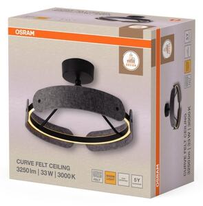 Osram - LED prisadený luster DECOR CURVE LED/33W/230V, priemer 43 cm, sivý