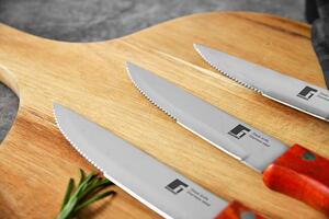 Bergner 4-dielna súprava steakových nožov / Nerezová oceľ