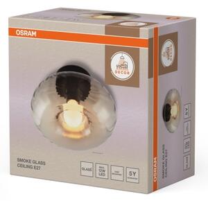 Osram - Stropné svietidlo DECOR SMOKE 1xE27/12W/230V pr.28 cm čierna/dymová sivá