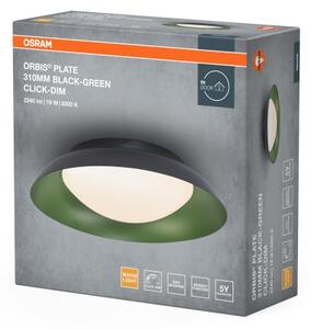 Osram - LED stmievateľné stropné svietidlo ORBIS PLATE LED/19W/230V pr.31cm zelená/čierna