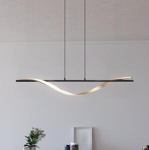Eglo 902135-LED Závesné svietidlo na lane CONAPRATO LED/20W/230V 2700/4000/6500K čierna/zlatá