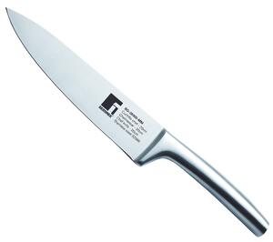 4-dielna sada nožov z nehrdzavejúcej ocele s bambusovým magnetom Bergner Kobe / 5 ks / BG-39300-MM / strieborná / bambus