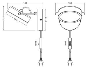 Osram - LED Nástenné svietidlo DECOR PUCK LED/11W/230V čierne