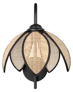 Osram - Nástenné svietidlo DECOR RATTAN 1xE27/15W/230V béžová/čierna