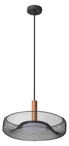 Osram - LED luster na lane DECOR MESH LED/18,5W/230V pr. 40 cm čierna/kaučukovník