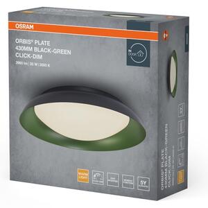 Osram - LED stmievateľné stropné svietidlo ORBIS PLATE LED/35W/230V pr.43cm zelená/čierna