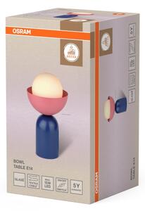 Osram - Stolná lampa DECOR BOWL 1xE14/25W/230V modrá/ružová