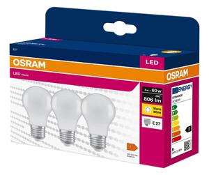 Sada 3x LED žiarovka A60 E27/8W/230V 3000K - Osram