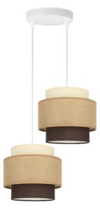 Brilagi - Luster na lanku RESNA 2xE27/60W/230V pr. 30 cm béžová/čierna