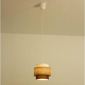 Brilagi - Závesný luster na lanku RESNA 1xE27/60W/230V pr. 20 cm béžová/čierna