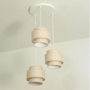 Brilagi - Závesný luster na lanku RESNA 3xE27/60W/230V priemer 45 cm béžový