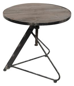 Kovový designový stolík Industrial - Ø 61 * 60 cm