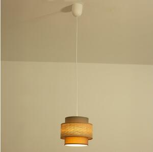 Brilagi - Závesný luster RESNA 1xE27/60W/230V pr. 20 cm hnedá/béžová