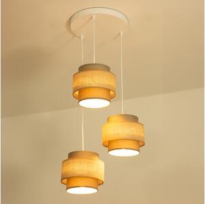 Brilagi - Luster na lane RESNA 3xE27/60W/230V pr. 45 cm hnedá/béžová