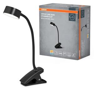 Osram - stmievateľná stolová LED lampa so svorkou OFFICE LINE LED/4,8W/230V čierna