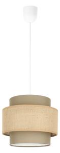 Brilagi - Závesný luster RESNA 1xE27/60W/230V pr. 20 cm hnedá/béžová
