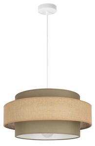 Brilagi - Závesný luster na lanku RESNA 1xE27/60W/230V, priemer 40 cm, hnedá/béžová