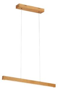 Závesný LED luster na lanku VERDE LED/18W/230V 3000K 76 cm dub
