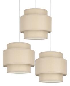 Brilagi - Závesný luster na lanku RESNA 3xE27/60W/230V priemer 45 cm béžový