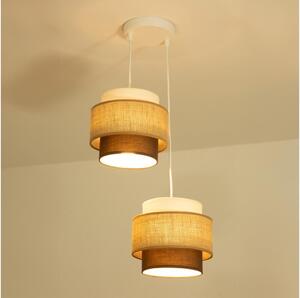 Brilagi - Luster na lanku RESNA 2xE27/60W/230V pr. 30 cm béžová/čierna