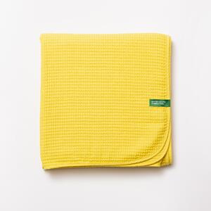 Deka United Colors of Benetton / 100% bavlna / 140 x 190 cm / žltá