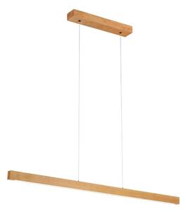 Závesný LED luster na lanku VERDE LED/18W/230V 3000K 106 cm dub