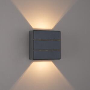 Brilagi -LED Vonkajšie nástenné svietidlo DOUBLERAY LINE LED/6W/230V antracit IP54