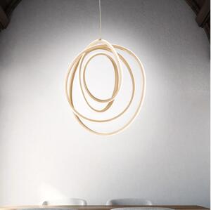 Ondaluce - LED stmievateľný luster na lane GOLDEN LED/50W/230V pr. 50 cm zlatý