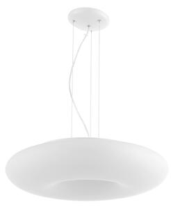 Ondaluce - Závesný luster na lanku DODI 2xE27/15W/230V, priemer 53 cm, biely