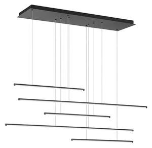 Ondaluce - LED stmievateľný luster na lanku GENIUS LED/72W/230V čierna