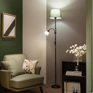 Brilagi - Stojacia lampa CERIA 1xE27/100W/230V + 1xE14/25W čierna/zelená