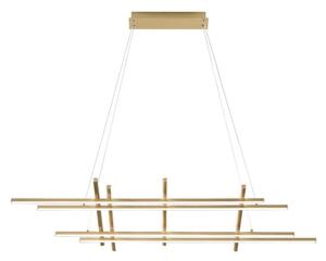 Ondaluce - LED Stmievateľný luster na lane MOVIDA LED/114W/230V zlatý