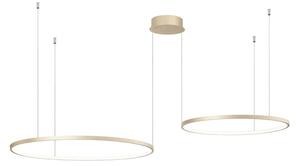 Ondaluce - LED stmievateľný luster na lanku SOEL LED/28W/230V + LED/38W zlatá