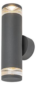 Rabalux 77072 - Vonkajšie nástenné svietidlo TORNIO 2xGU10/10W/230V IP54 antracit