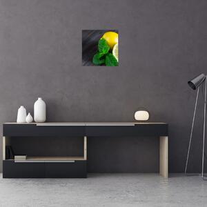 Obraz citrónu na stole (Obraz 30x30cm)