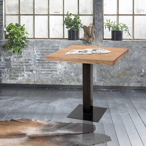 Jedálenský stôl GURU akácia stone/kov, 70x70 cm