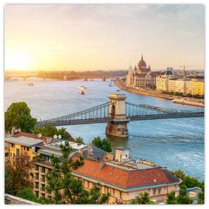 Obraz Budapešť - výhľad na rieku (Obraz 30x30cm)