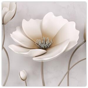 Obraz bieleho kvetu (Obraz 30x30cm)