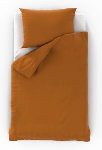 Saténové postel'né obliečky LUXURY COLLECTION tmavo hnede 140x200, 70x90cm