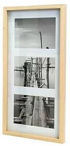 Drevený rám obrazu Accent Aura / 3 / 23 x 50 cm / drevo / biela